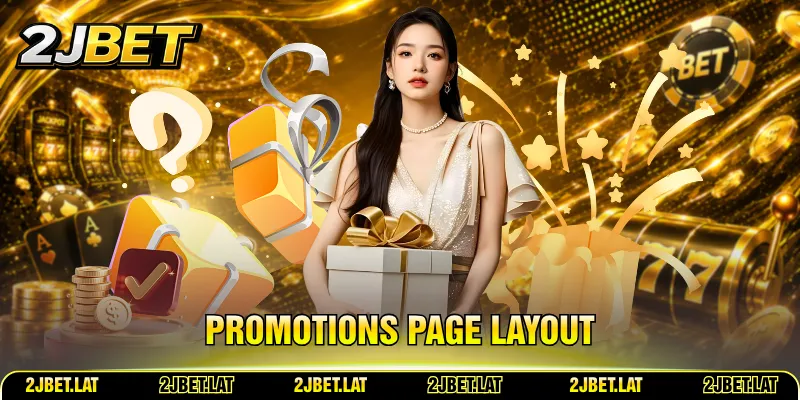 Promotions page layout